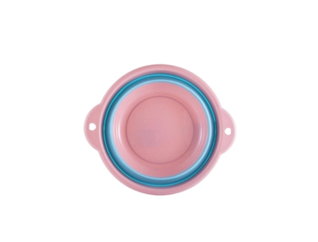 Lavabo plegable portátil Pesca al aire libre Camping Cubo de lavado de autos[cor de rosa]