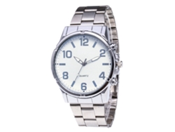 Reloj De Pulsera Zhoulianfa Para Hombre Con Brazalete De Acero, Estilo Casual, Cuarzo, Color Blanco Plateado.