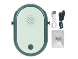 Ventilador Eléctrico De Escritorio Con 3 Velocidades, Ventilador De Cuello Portátil, Aromaterapia, Recargable Por Usb (verde)
