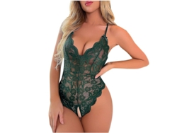 2026-traje De Encaje Sexy Para Mujer Lencería Enteriza Moda Interior Para Noche De Bodas Luna De Miel