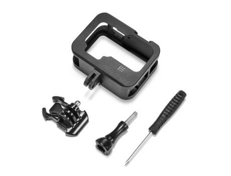 Jaula de cámara Accesorios de cámara portátiles de aleación de aluminio para GoPro 9 negro