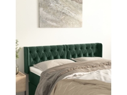 Cabecerocabecero De Camapanel De Cabecera De Terciopelo Verde Oscuro 163x16x78/88 Cm