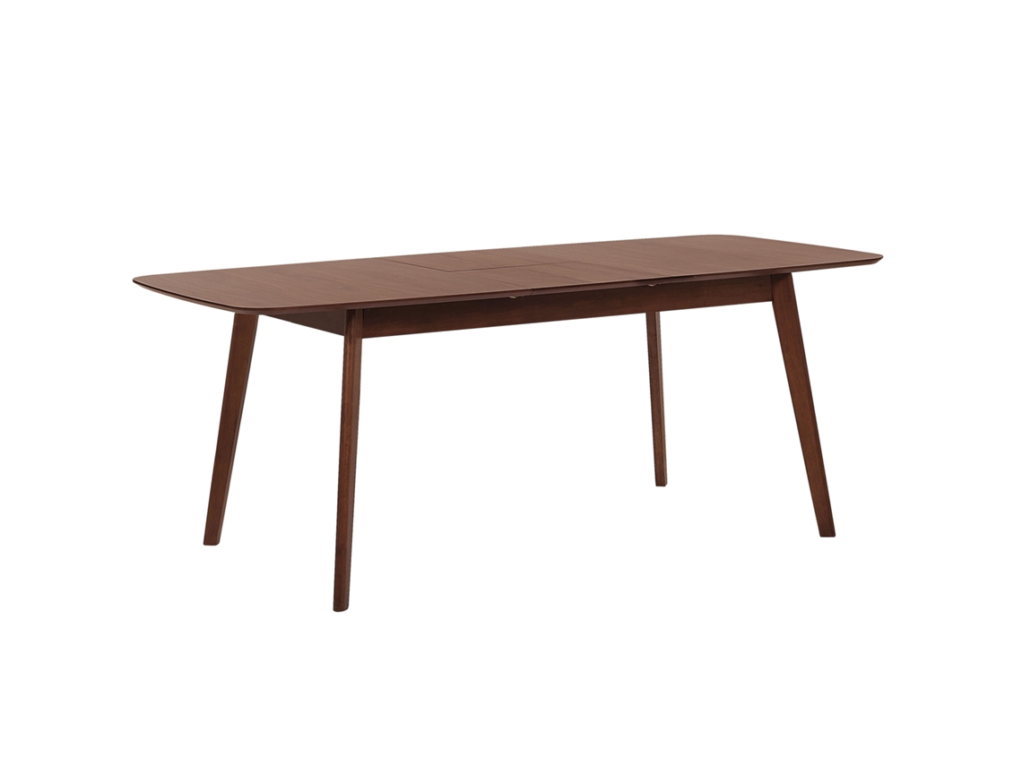 Mesa de comedor BELIANI Madox de MDF Madera oscura 75x150x75