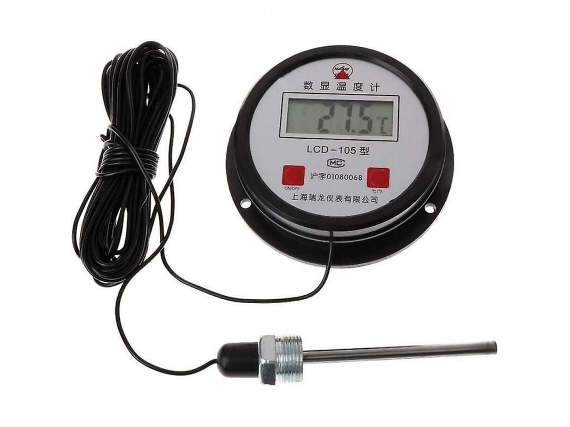 2026da-termómetro Digital Industrial De Alta Temperatura Con Sonda De 10m Lcd-105 Batería