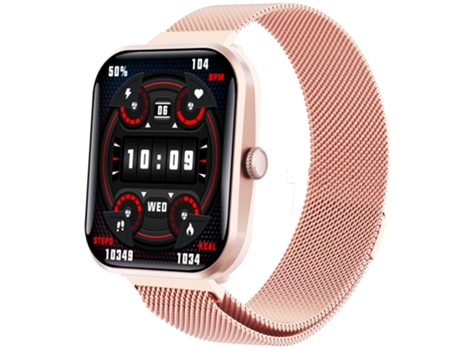 Smartwatch para Mujer F96, Rastreador de Fitness de 1,90 pulgadas, Puede Contestar/Hacer Llamadas, IP68 a Prueba de Agua/Rastreador de Frecuencia C...