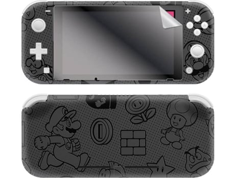 Kit Skin Adhesivo + Protector de Pantalla Mario Universe (Nintendo Switch Lite)