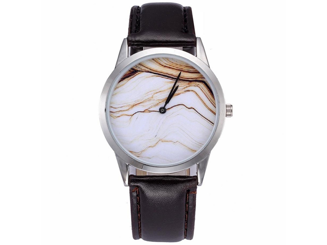 Reloj De Pulsera Analógico De Estilo Simple Con Movimiento De Cuarzo Unisex Negro