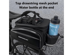 Preta Bengguo Bolsa Bicicleta Rígida Eva 17-30l Refletor Alça Ombro Multifuncional Impermeável Quadro Selim