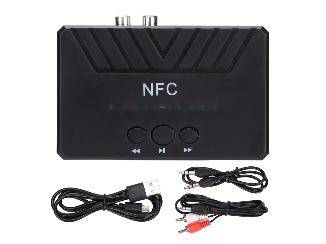 Receptor Bluetooth 5.0 Con Nfc, Adaptador De Audio Usb Aux Inalámbrico Para Coche Y Equipo De Sonido Doméstico.