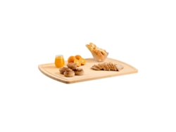 Tabla de cortar de bambú multifuncional Tekmaquinas con funda de 76 x 56 cm para cocinas compactas