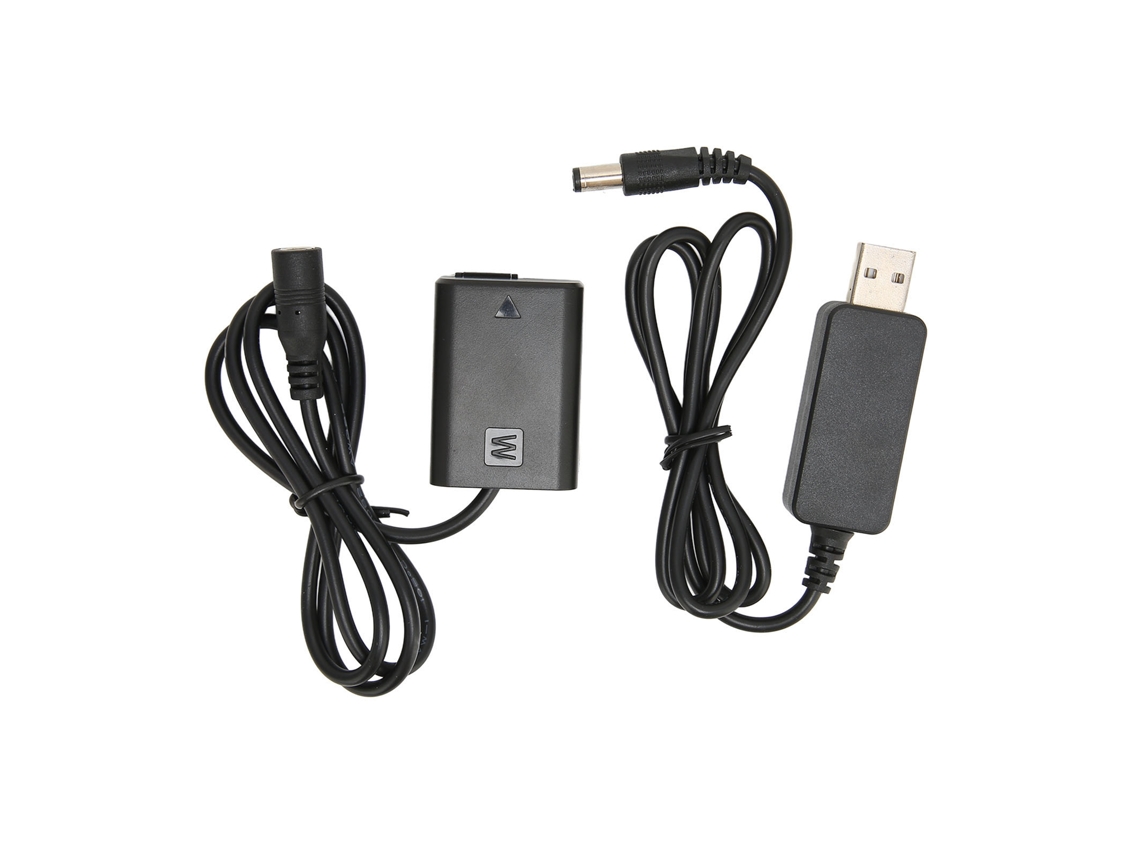 Batería Ficticia Dc Coupler Fw50 Con Decodificación Completa Y Cable Usb Para Sony A7r A7 A7s A7s Ii