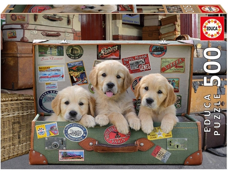 Puzzle EDUCA 500 Perros en Lama (Edad Mínima: 12 Años - 500 Piezas)