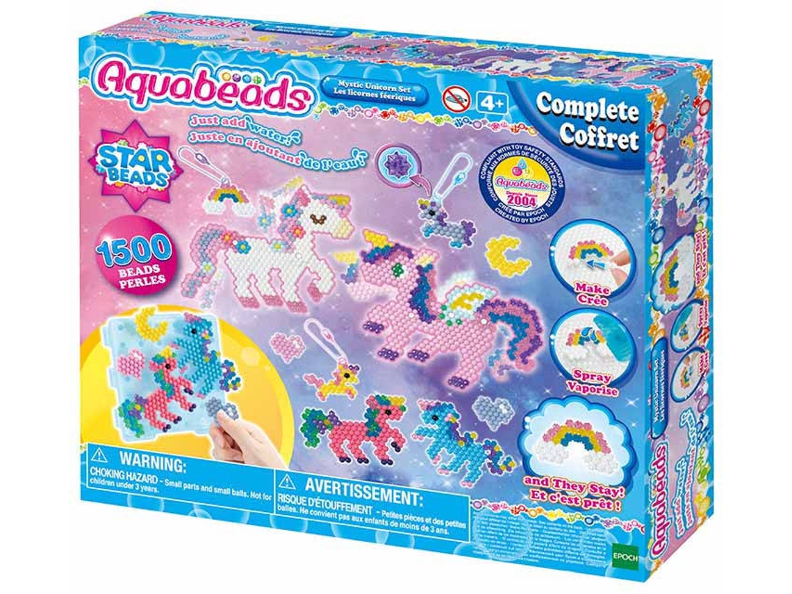 Kit de Artesanía AQUABEADS Set de Unicornios (Edad Minima: 4)
