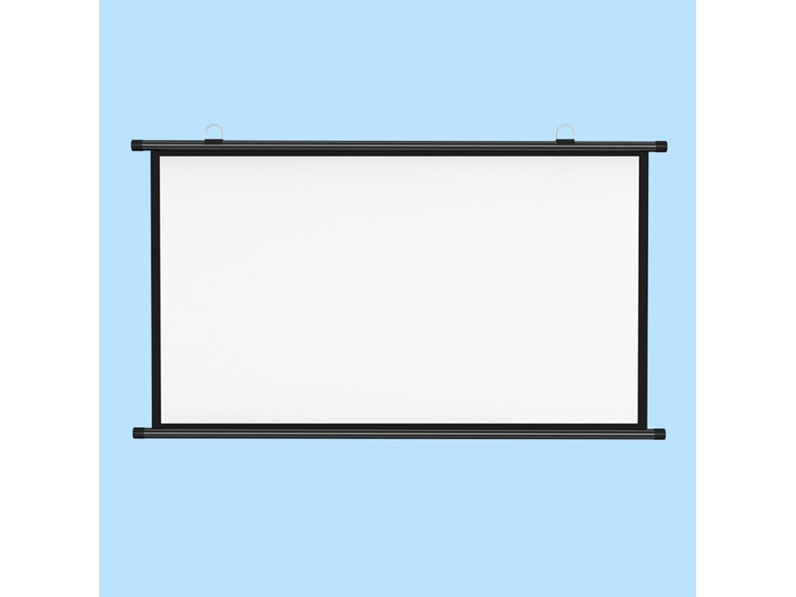 Pantalla de proyección portátil de 40 pulgadas, formato 16:9, para uso doméstico y exterior.
