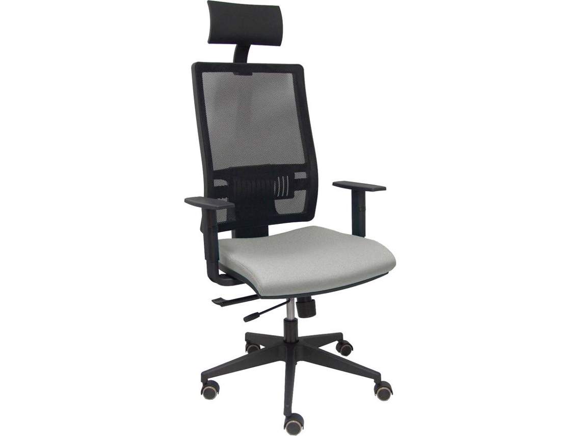 Silla Operativa PYC Horna Cabecero Gris (Brazos Ajustables - Malla)