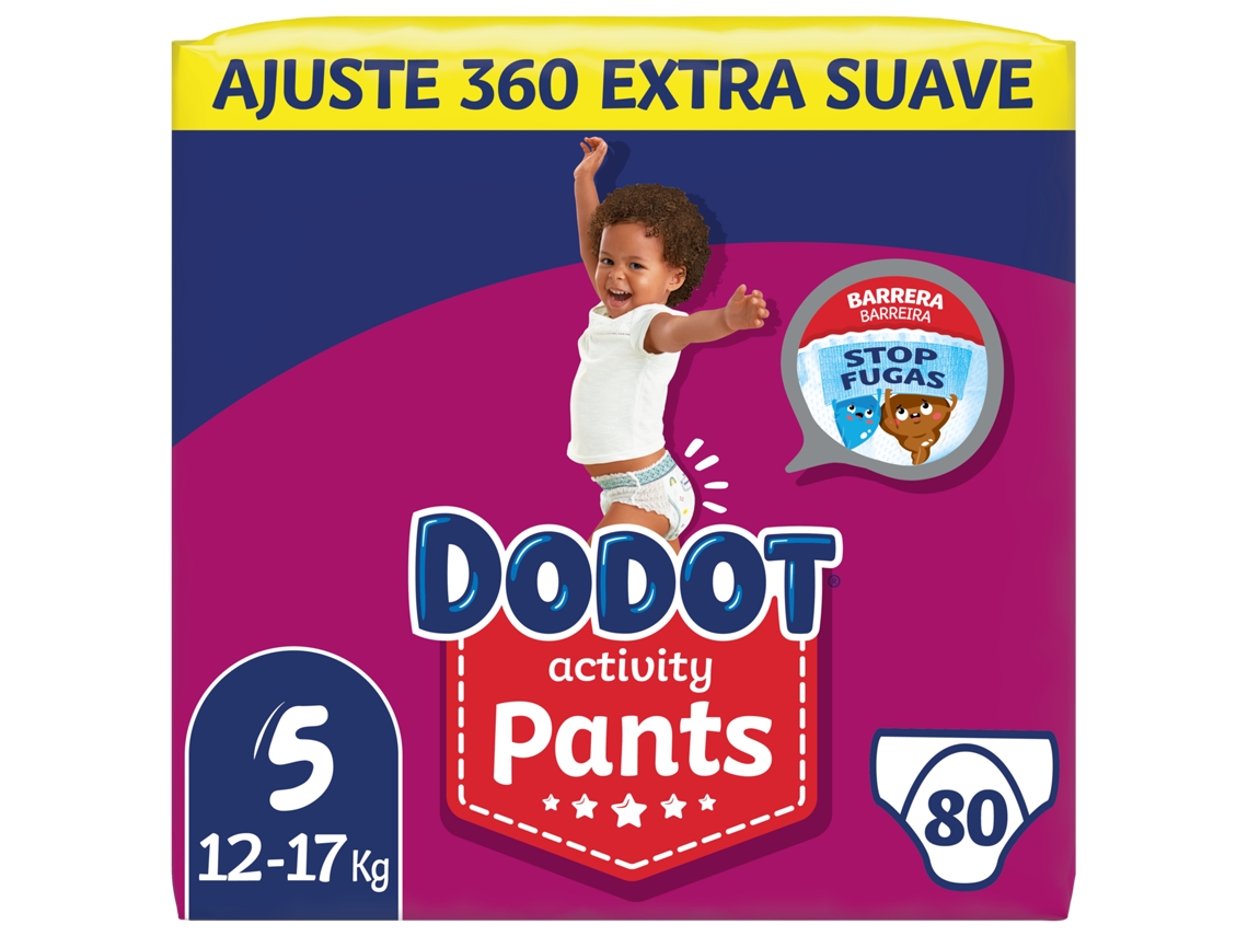 Pañales DODOT PANTS Activity Extra (Talla: 80 Unidades - Pack 2x40 Unidades) |