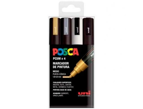 Juego De Marcadores POSCA Pc-5M Gswb 4 Piezas