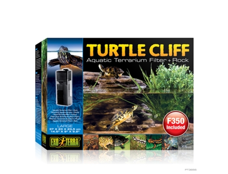 Filtro y roca para tortugas acuáticas EXO TERRA Turtle Cliff, L