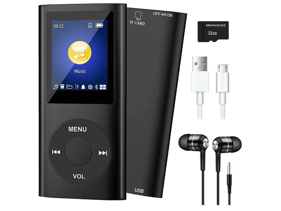 2026-reproductor Mp3 Con Bluetooth 5.0, Tarjeta Tf 32gb, Fm, Auriculares, Reproductor De Música Portátil Hifi Xcf