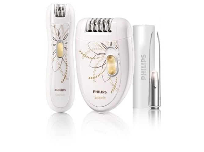 Depiladora PHILIPS Hp6540/00 + Pack (Depilación Electrica - Multizonas - Corriente)