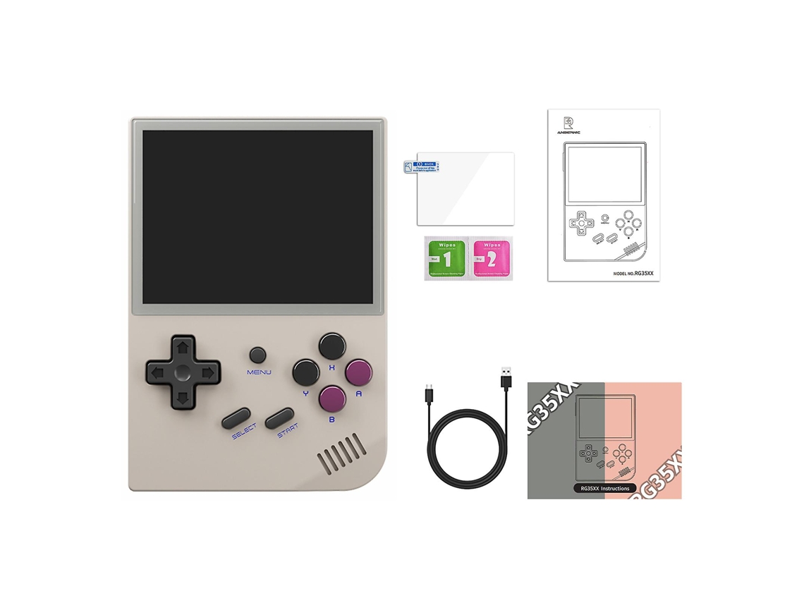 Consola de juegos portátil con pantalla de 3,5 pulgadas, recargable y estable, ideal para niños. Hengjian (niños y niñas)