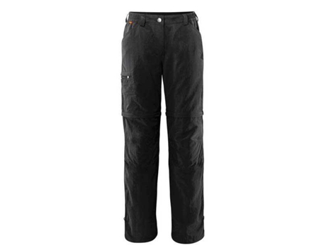 Pantalones para Mujer VAUDE Farley Zip Off Iv Short Negro para Montaña (38)
