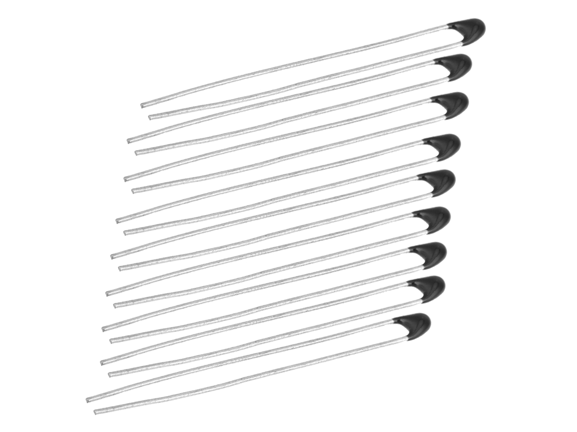 Veloriskku - 10 unidades de termistor NTC MF52, sensor de temperatura preciso con cable de 30 mm y 15 kΩ B3950-L30 para control de maquinaria industrial.
