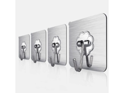 Ganchos De Pared Autoadhesivos, Transparentes Y Resistentes (paquete De 20 Unidades)