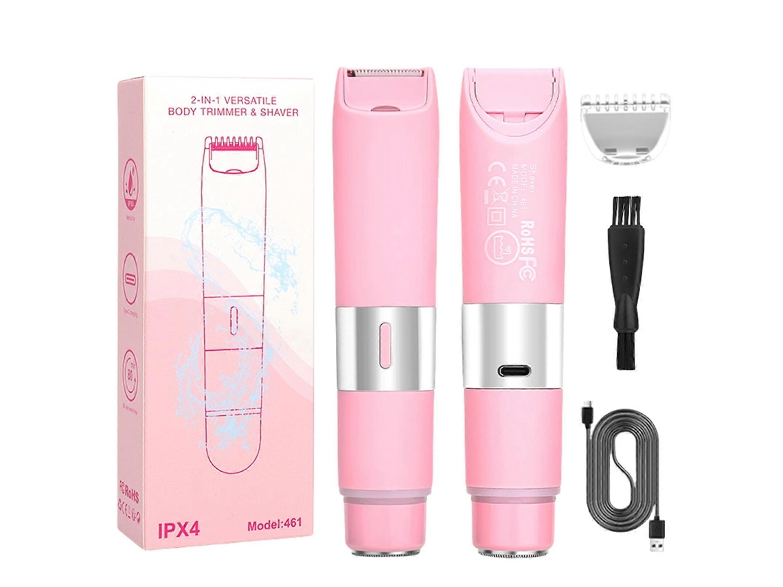 Depiladora eléctrica lavable para mujer, eficaz, con textura ABS, color rosa Ly Ebike
