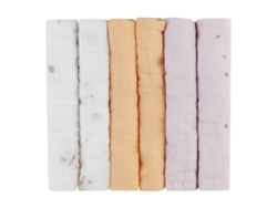 Juego de 6 pañales de muselina Hedge Hugs de 30 x 30 cm Kikkaboo