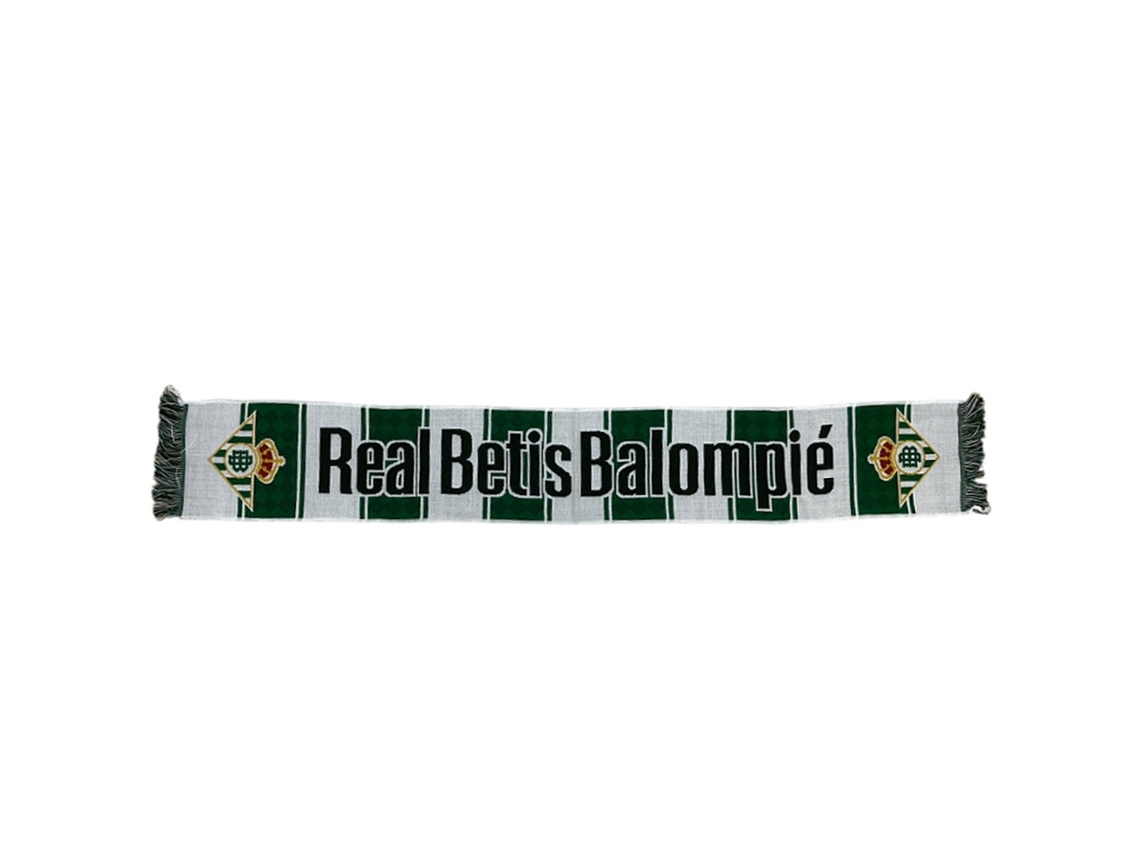 Bufanda Real Betis verde con rayas de rombos 81114