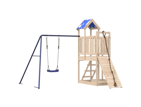 Parque infantil de exterior de VIDAXL madera maciza de pino