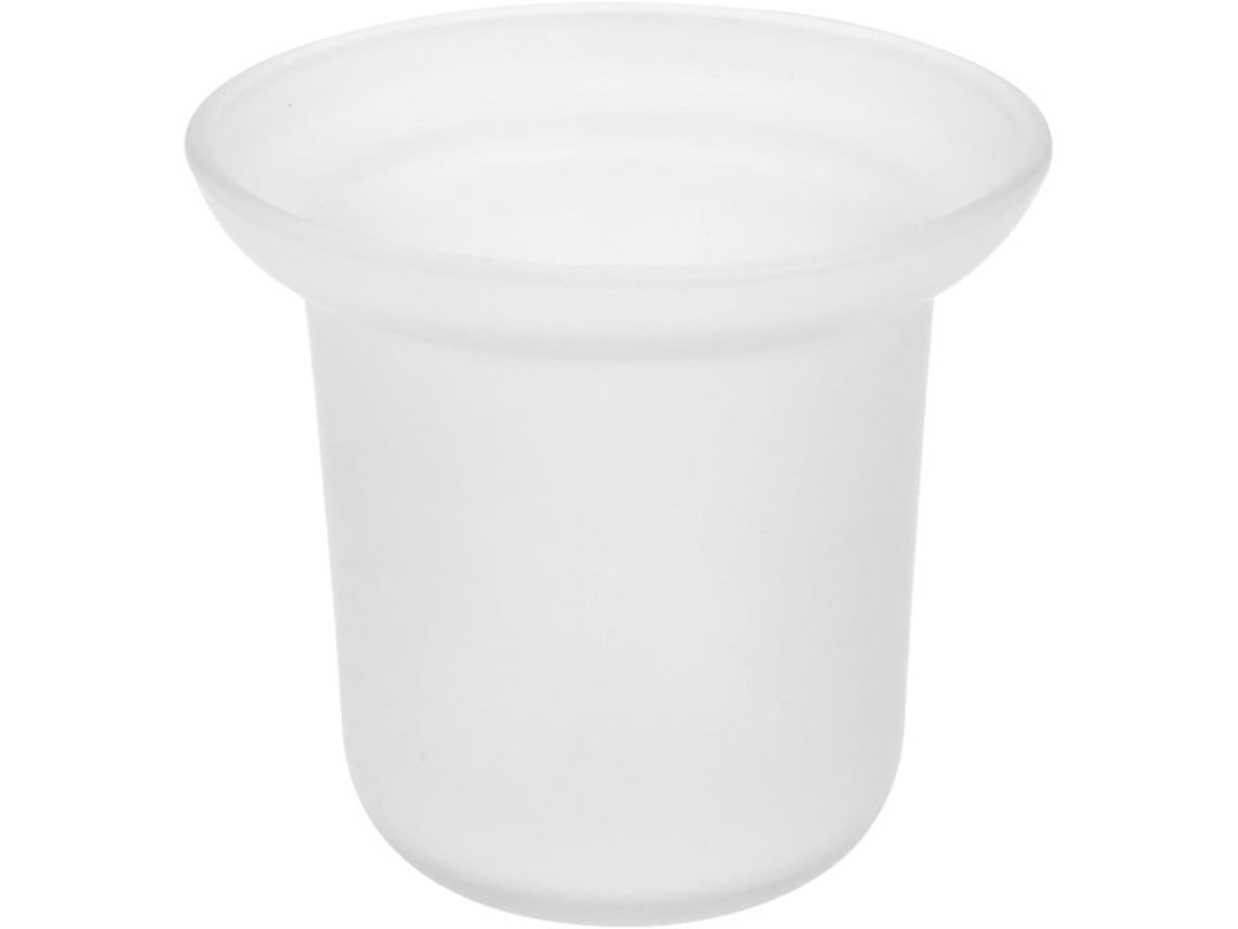 Escobillero de vidrio esmerilado con base perforada, 115 cm de diámetro, 8 cm de grosor, Gokoco