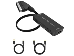 Convertidor De Scart A Hdmi Con Cable Hdmi Hdmi1206-y4 Negro*
