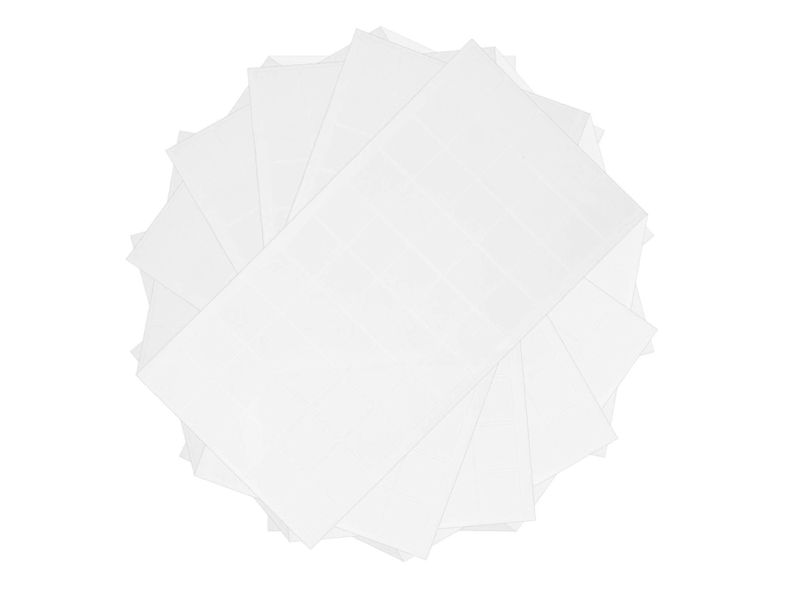 Almohadillas adhesivas removibles de doble cara, 400 unidades, para aplicaciones decorativas, 2,50 x 2,50 x 0,10 cm Rosewell