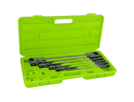 Juego de 4 llaves de vaso Torx® con carraca articulada