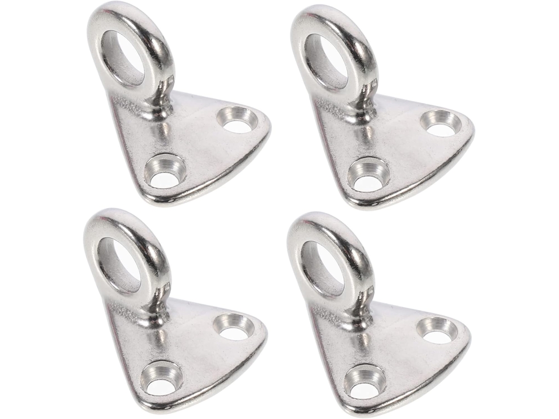 Juego de 4 ganchos de acero inoxidable para abrigos y ropa, para uso interior y exterior.