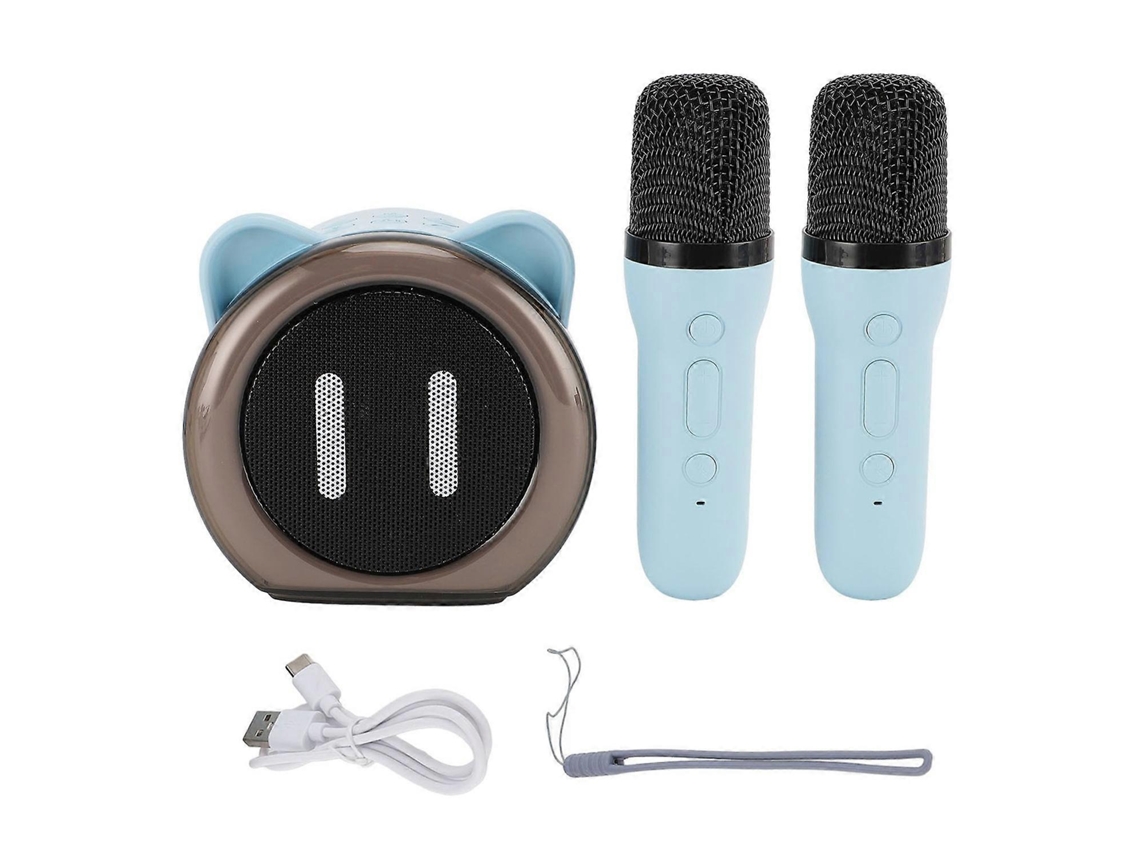 Máquina de karaoke inalámbrica con Bluetooth, luz LED de colores, sonido estéreo de alta calidad, sonidos divertidos y cambiantes, de Chennnls