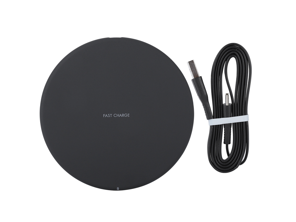 Cargador Inalámbrico (carga Rápida Ultra Delgada Con Luz Led) Cargador Inalámbrico Certificado Por El Estándar Qi De 10w