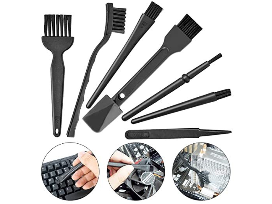 Piezas Cepillos Antiestáticos Para Teclado De Ordenador Cepillo Antiestático Cable De Plástico Cepillos De Nylon, Gusshious