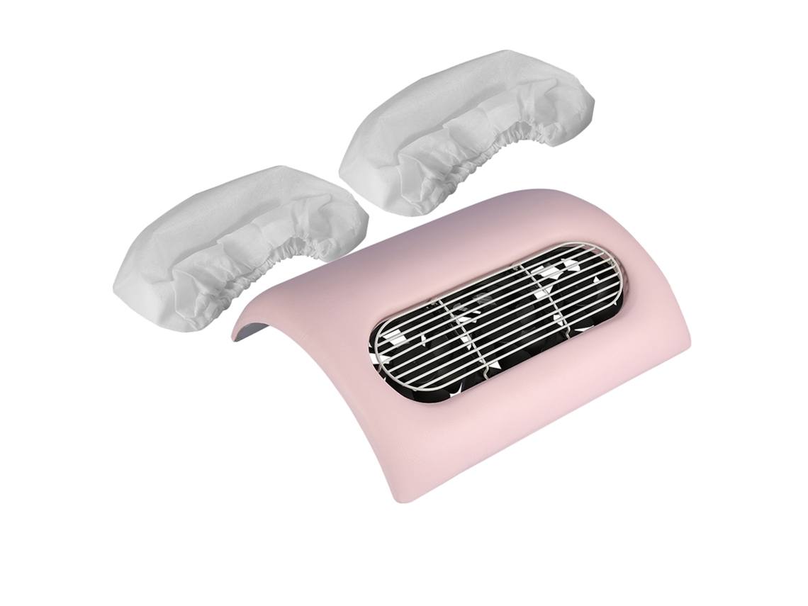 Aspiradora recolectora de uñas con forma de pulpo KKML para manicura, salón de belleza y esmalte de gel rosa