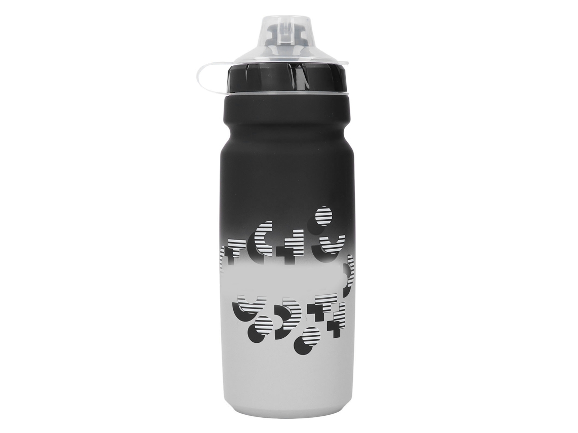 Botella De Agua Para Ciclismo De 750 Ml De Gran Capacidad, Con Tapa De Pp A Prueba De Polvo, Segura, Color Negro Y Gris.