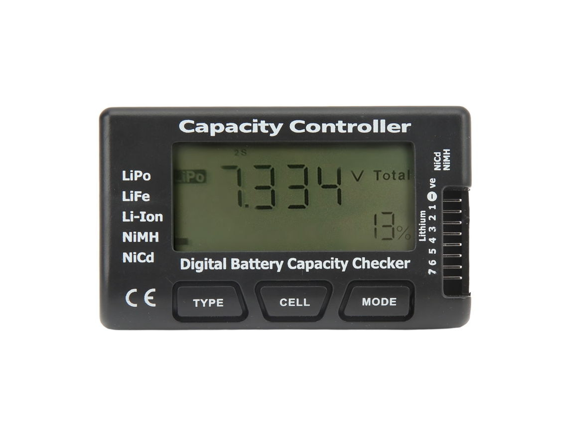 Controlador Digital Para Medir La Capacidad De Las Baterías Y El Voltaje: Li-ion, Nicd, Nimh Y Abs.