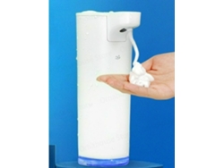 Dispensador automático de jabón líquido espumoso, recargable, 280 ml, sin contacto, MDUG, blanco