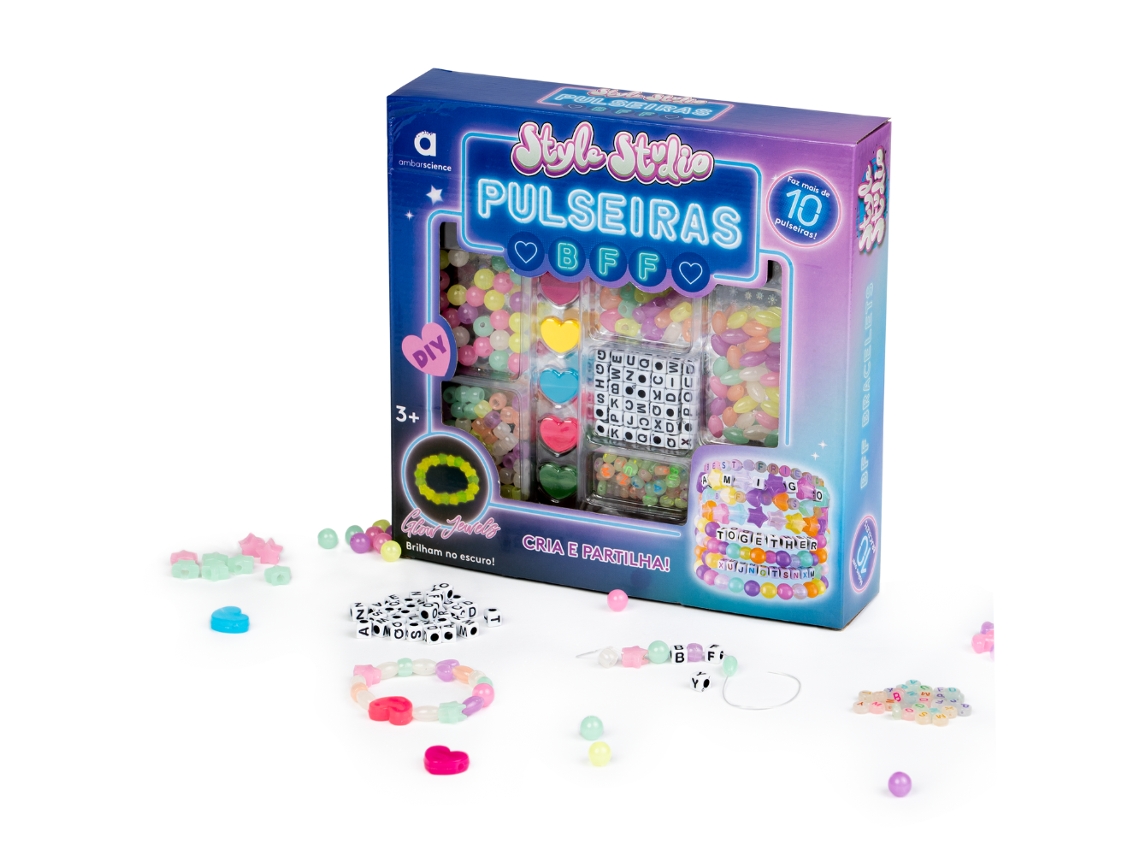 Conjunto Ambarscience De Criação De Pulseiras ''pulseiras Bff'' (idade Mínima Recomendada: 3 Anos)