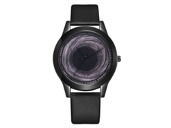 Reloj De Pulsera Casual De Moda Para Hombre Con Esfera Sencilla De Aleación De Cuarzo Negra
