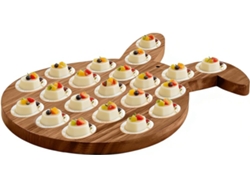 Bandeja Para Ovos Recheados De Páscoa Com 21 Cavidades Em Formato De Coelho, Prato Para Doces Com Design Festivo,