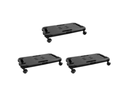 Conjunto 3 Carro De Transporte VIDAXL Polipropileno (48x29x12.5 cm)