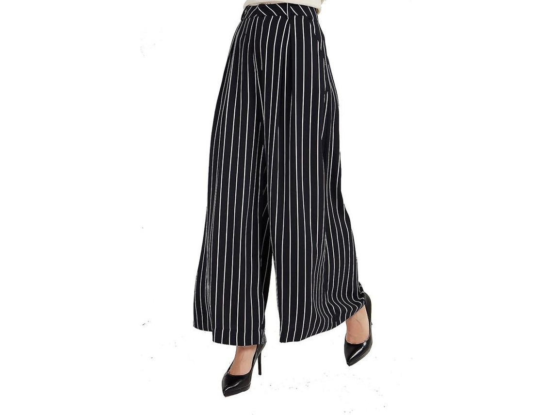 2026-pantalones Anchos De Mujer Ilwhe De Talle Alto Con Cierre Cremallera Y Bolsillos Laterales