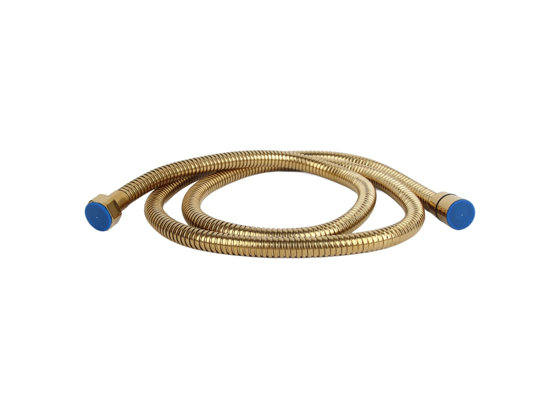 Juego de ducha multifuncional de acero inoxidable G1/2 Pulgar dorado con manguera